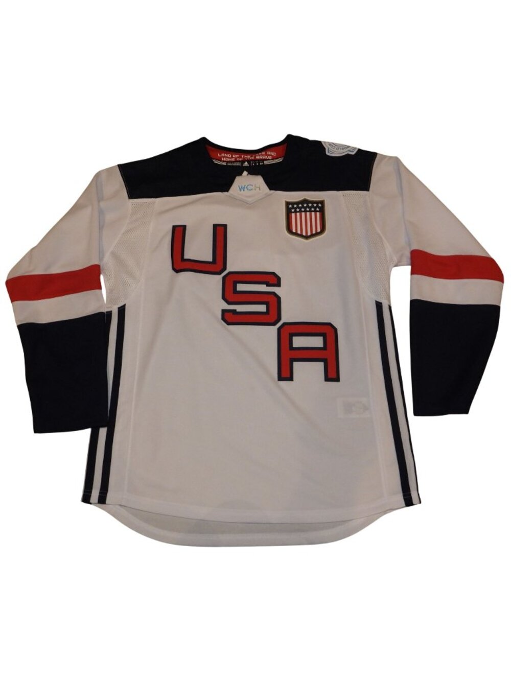 Adidas USA United States 2016 World Cup Hockey White Hockey Jersey Adult Small